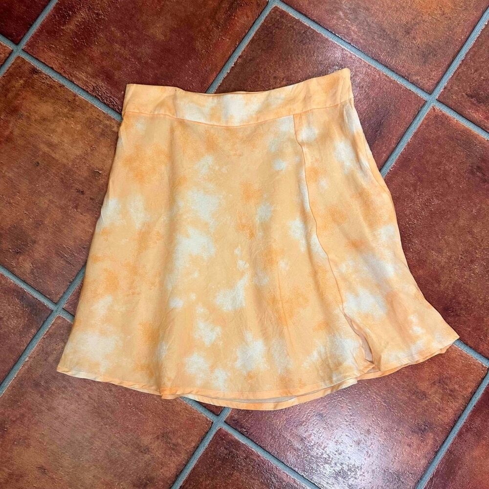 Free People Creamsicle Tie Dye A Line Martine Flirt Skirt Size 6